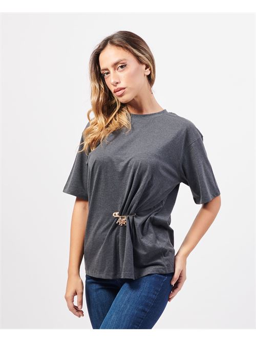 Silvian Heach t-shirt ras du cou avec broche SILVIAN HEACH | GPA24269TSGREY DARK MELANGE